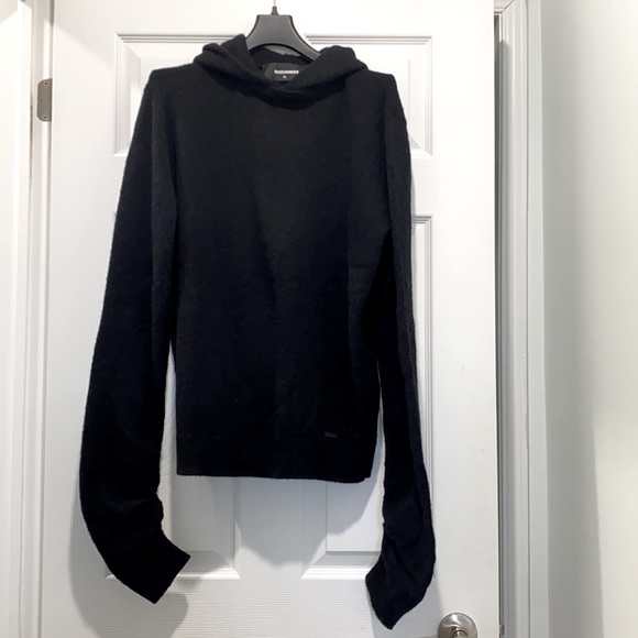 DSQUARED2 Alpaca Wool Hooded Knit Sweater - Picture 1 of 7